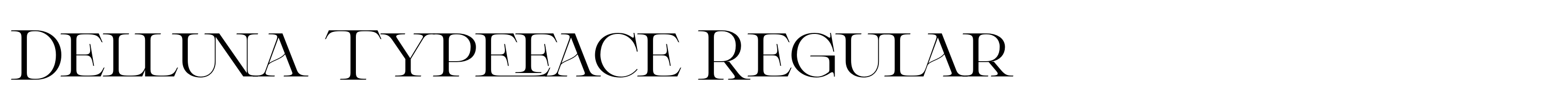 Delluna Typeface Regular